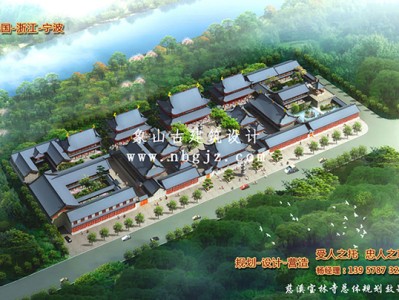 寺廟設計效果圖賞析，古建公司施工流程解析